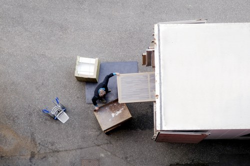 Unpacking household items into a new flat in Elephant and Castle