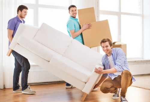 Commercial removals support for an Elephant and Castle office