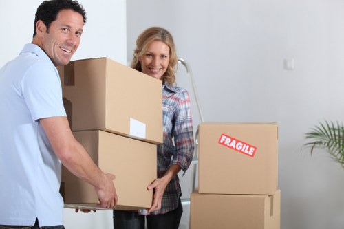 Professional removals team handling a flat move in Elephant and Castle